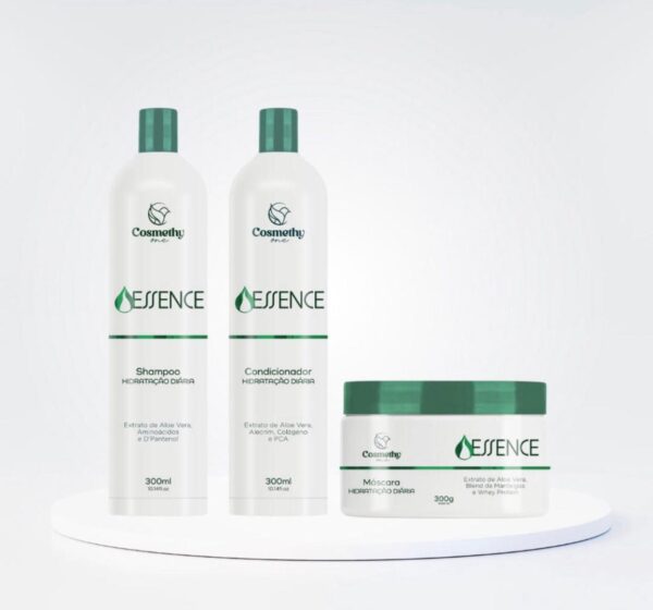 Kit Essência Home Care (Shampoo, Condicionador e Máscara de Hidratação)